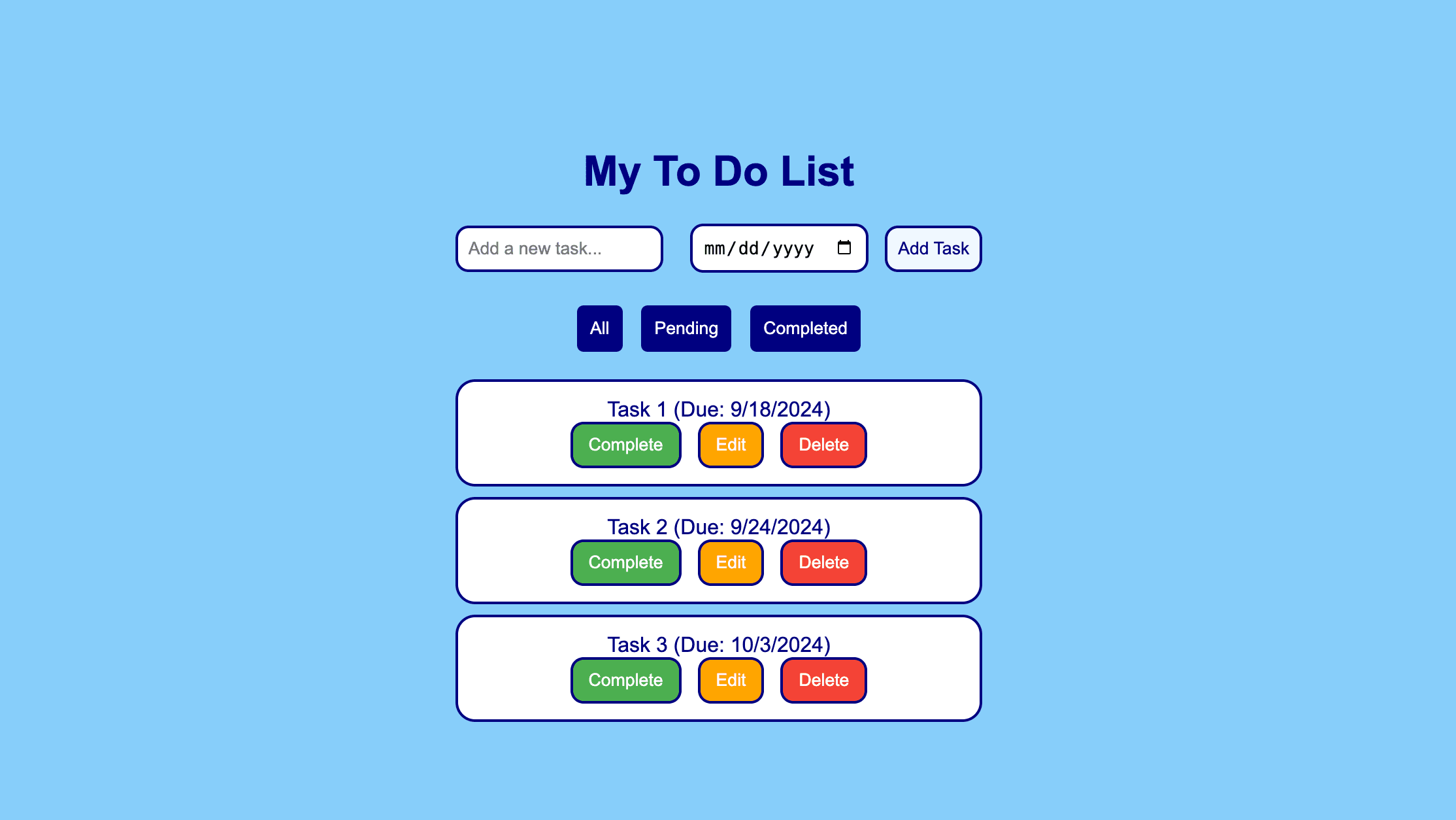 To Do List